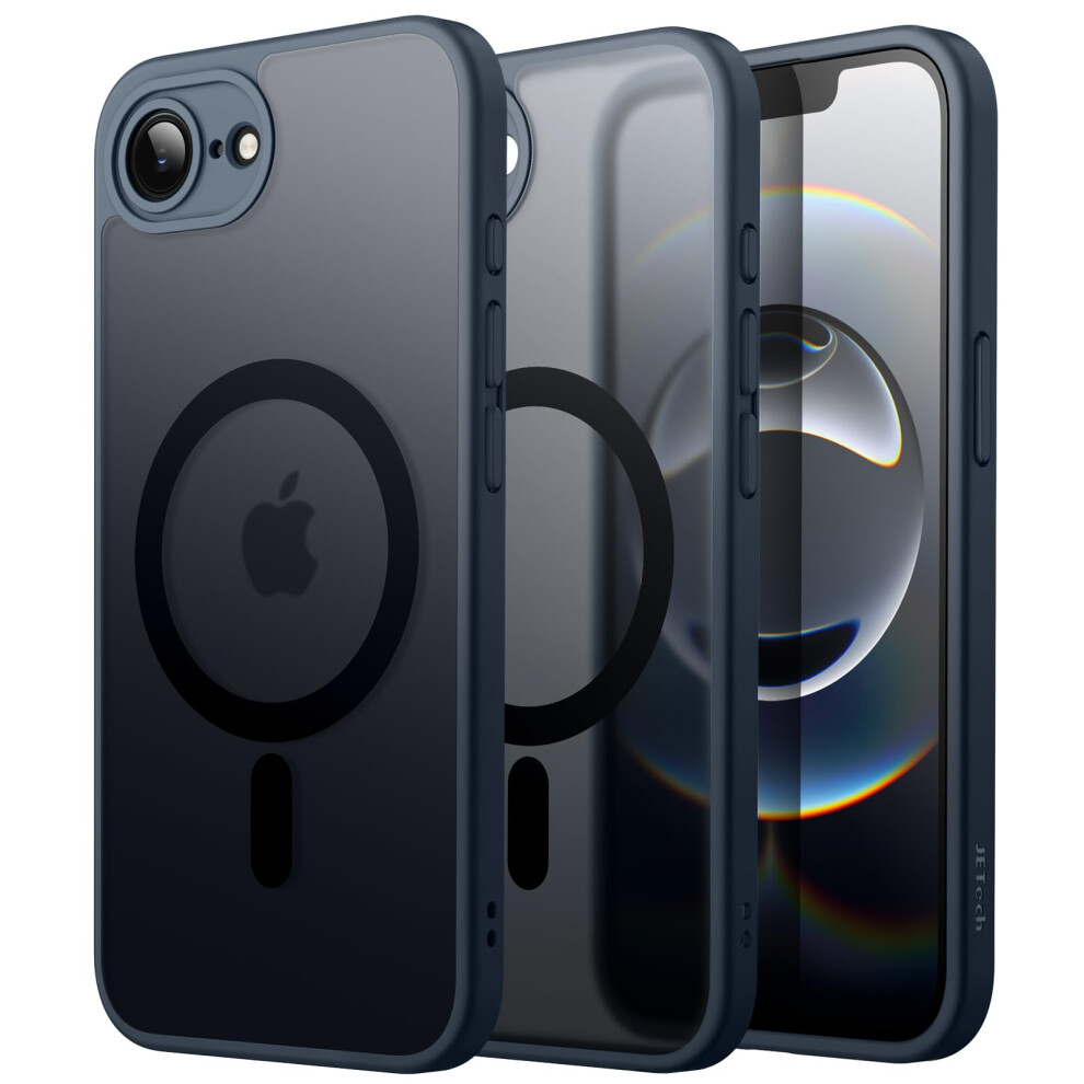 6.1 Inch Magnetic Slim Translucent Matte Shockproof Cover Storm Case For Magsafe Iphone 16E Blue 9092120168242