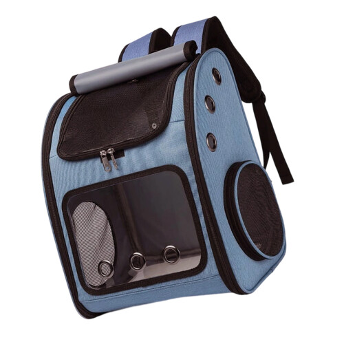 Functional Dog Transport Bag With Top Access And-Blue