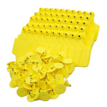 Pack Of 100 Durable Animal Identification Markers-Yellow