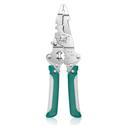 Space Saving Foldable Wire Stripping Tool With Integrated