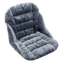 Half-Wrapped Quilted Heated Seat Cushion, Detachable & Washable, Compatible with Home/Office Chairs, Lumbar Support