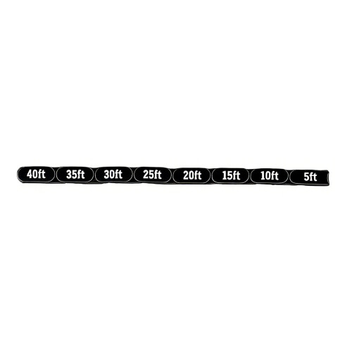 Practical Jointed Measuring Tool With 1 Inches Grid-Black 40ft