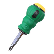 Ergonomic Short Handle Screwdriver Crossed and Slotted-LA612638
