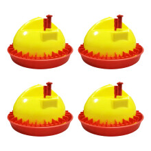 4 Count Hygienic Poultry Watering Accessories sparkling Finish