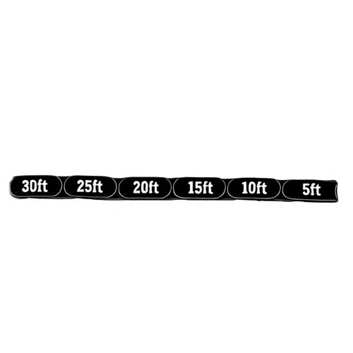 Plastic Jointed Chain Measuring Tool With 1 Inches-Black 30ft