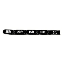 Praktisches Premium-Kettenlineal mit-Schwarz 25ft