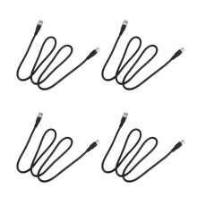 4X Bnc Cavo Prolunga Maschio A Femmina con Prolunga Cctv da 2,1 A 3,5 M