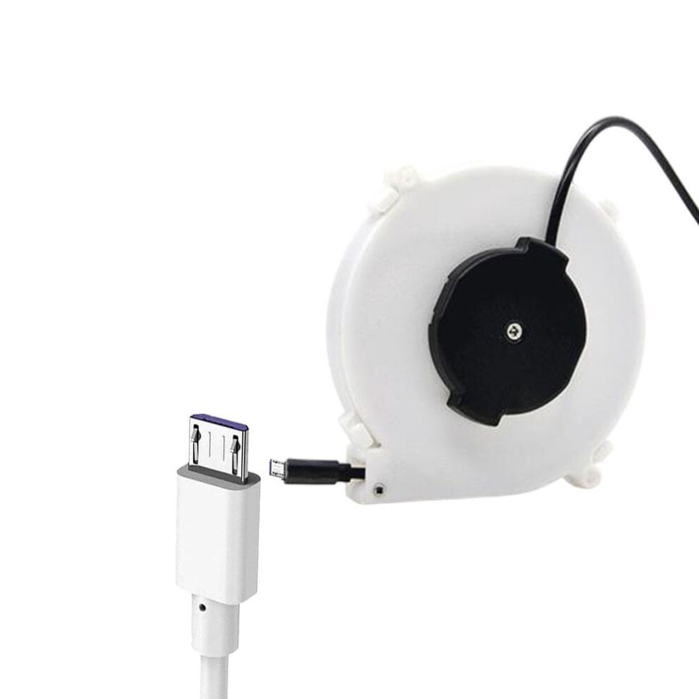 Data Cable Winding Reel Charging Cable Automatic Retractable Power Cord Reel 1 To 3 Meters Reel Reel 122*20 Mm For Camping 9365509115145
