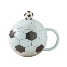 14oz Ceramic Football Mug Sports Theme Ceramic Cup For-Blue