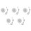 5X  White 3 5mm Pillow Speaker for   CD Radio MP3 Player GL 1