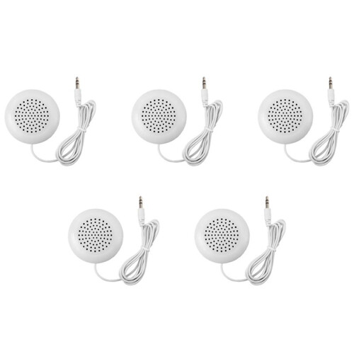 5X  White 3 5mm Pillow Speaker for   CD Radio MP3 Player GL