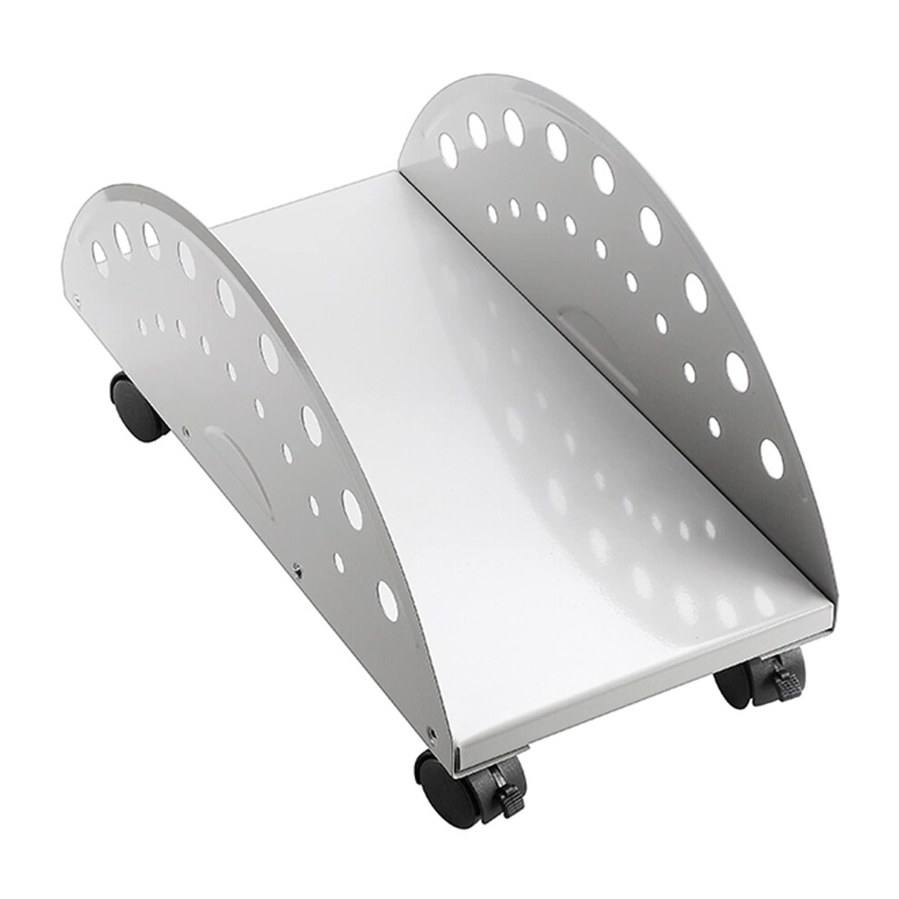 Metal Cpu Stand With Wheels, Space‑Saving Computer Tower Stand With Lockable Casters And Airflow Cooling (Color A) 9771547590446