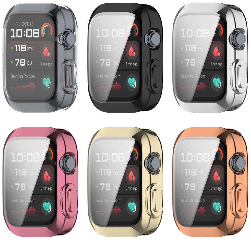 Screen Protector Case 3D Full Coverage Tpu Slim Plating Metal Frame Protective Cover 6 Pack For Huawei Watch D2 9771547545101