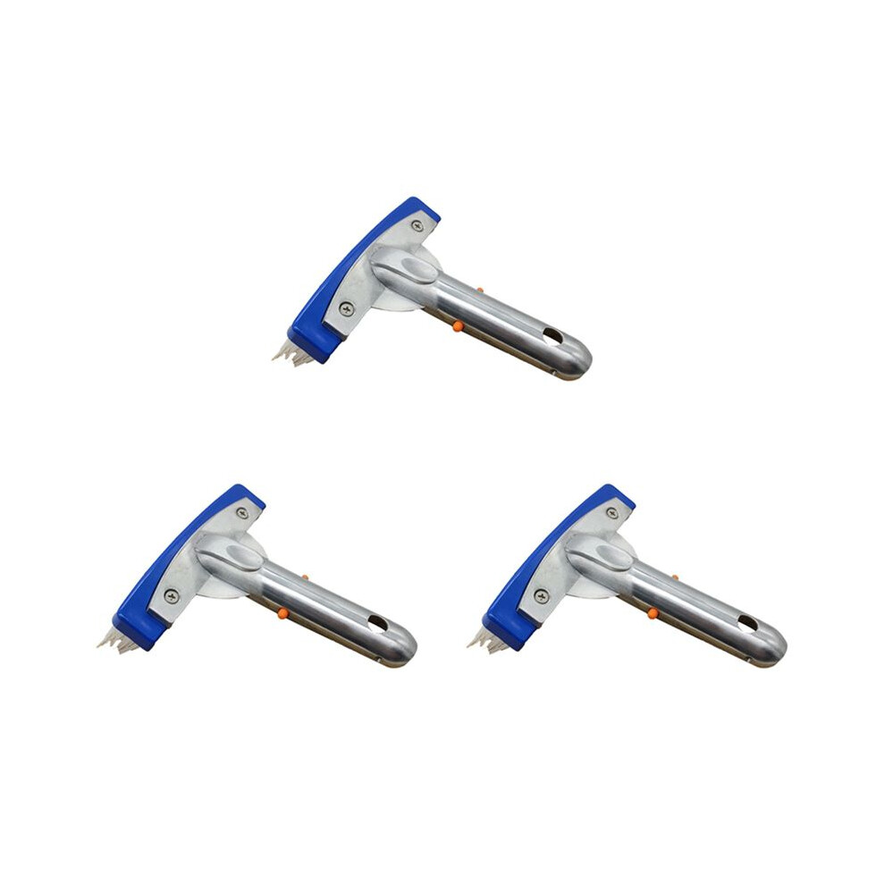 3Pcs 5.5In Stainless Steel Swimming Pool Cleaner Brush For Spa Pond Floor Wall Cleaning Equipment Tool 6033325093147