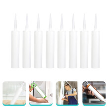 White Plastic Caulking Tubes Refillable 8 Pcs