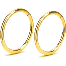 Stück Titan-Nasenringe (20G-16G) für Nasenflügel, Septum, Knorpel, Helix, Tragus, Conch, Lippe, Ohrläppchen – 6-12 mm,