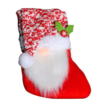 Christmas Stocking Rudolph Gift Socks Faceless Old Man Candy Bag Pendant-Decoration0708