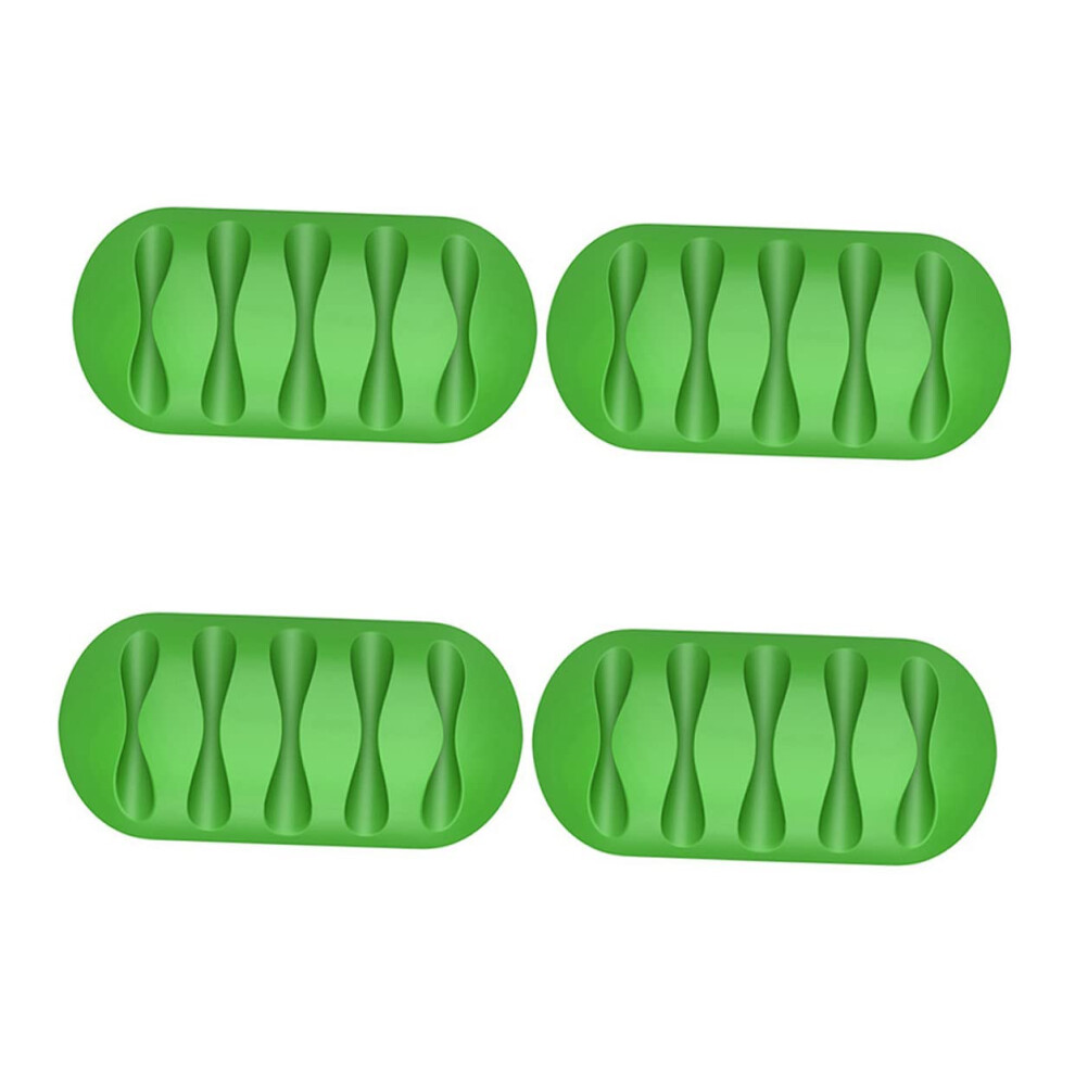 4Pcs Silicone Cable Organizer Clips With Strong Adhesive And Multislot Design For Desk And Nightstand 9092120168303