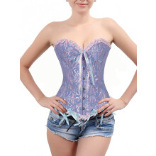 Women's Underbust Waist Trainer Corset Lace Boned Size Plus