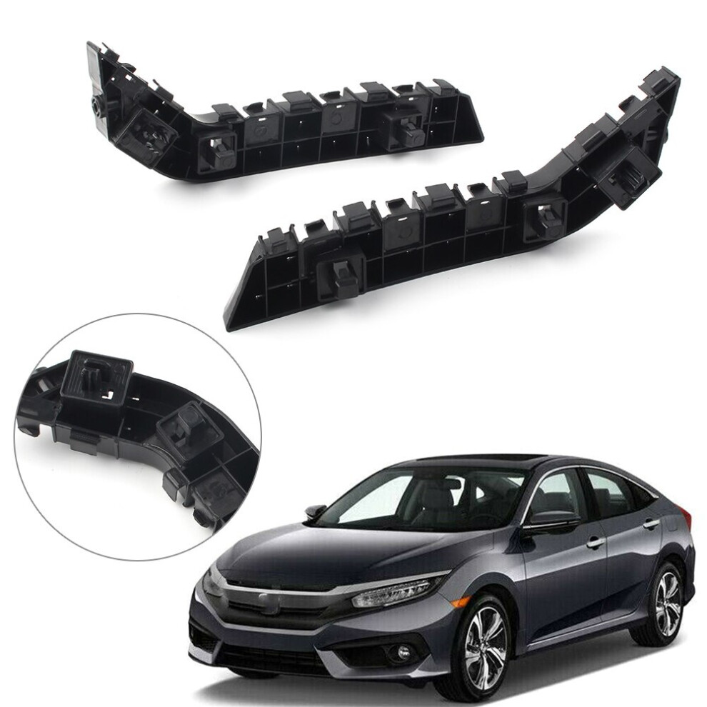 For Honda Civic 2017 2018 2019 Front Bumper Retainer Bracket Support 2Pcs 9365509117705