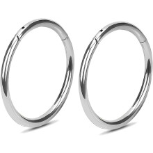 Stück Titan-Nasenringe (20G-16G) für Nasenflügel, Septum, Knorpel, Helix, Tragus, Conch, Lippe, Ohrläppchen – 6-12 mm,