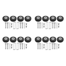 OD 50mm 16 Sets of Luggage Suitcase Replacement Wheels Axles Deluxe Repair Tool