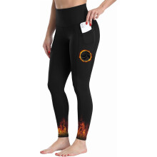 Women's Fleece-Lined Leggings with Pockets, High-Waisted