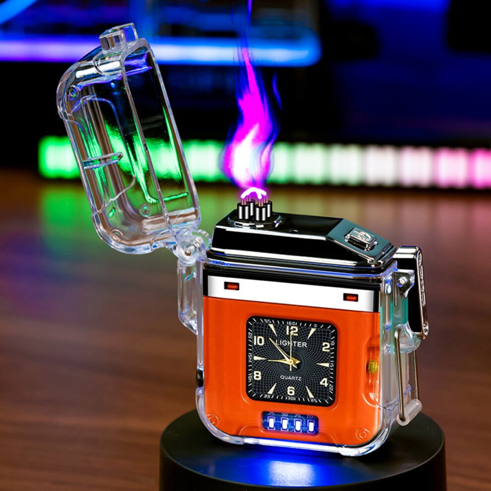 Holiday Gifts Electronic Lighters for Cigarettees USB Type C Windproof Flameless Candle Lighter Lighter with Safety Lock for Candles Camping BBQ