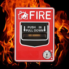 SB116 Manual Fire Alarm Button with Light and Sound 9-28VDC