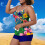 Γυναικείο μαγιό Tankini με φλοράλ print και χωριστή πλέξη, σετ δύο τεμαχίων, για μεγάλες 1