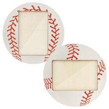 cornici portafoto sportive in legno – Tema baseball/calcio, orientamento orizzontale/verticale, decorazione da tavolo per uomini e atleti –