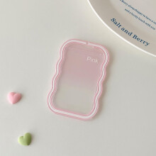 Transparent Wave Card Holder Card Case Student Campus Card Meal Card Protective Sleeve Gift for Student