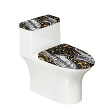 Adds Holiday Charm for Indoor Home Adjustable Toilet Bowl Cover Soft Elastic Edge Easy Care