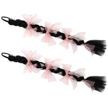 2 Pcs Ties Wig Braids Ethnic Style Wig Fancy Makeup Wig Women's 60X6cm