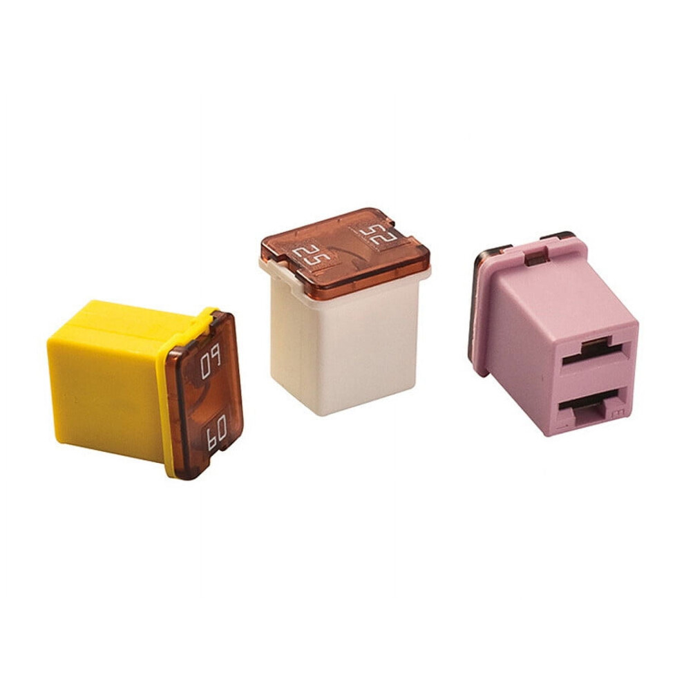 20Pcs Mini Square Fuse 20A 30A 40A 50A 60A Amp Automotive Car Fuse With Plastic Box Assortment Auto Fuse 9365509076101