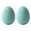 Hand Crocheted Easter Egg Ornament Light Blue 1