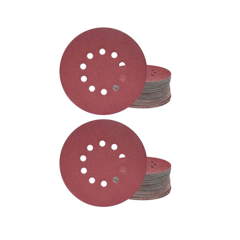 225Mm Sanding Discs,50Pcs P120 Grit 10 Hole Round Sandpaper Pads,For Drywall Sander Long-Neck Sander Sanding Giraffe 4713301114159
