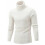 Herretrøjer med rullekrave Moderigtige kabelstrikkede pullovere Basic Solid Jumpertop 1