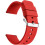 Silicone Watch Band Quick Release 18mm Red 1