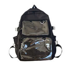 Women Large Capacity Backpack Student School Backpack Travel Backpack Itabag Backpack with Clear Window for College