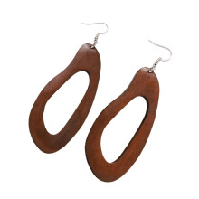 Wooden Drop Earrings With Geometric Designs Lightweight And Comfortable Suitable For Everyday Wear And Special Occasions