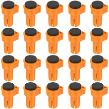 20Pcs Deluxe Bench Dog Bench Clamp Set 19/20mm Plastic Workbench Hole Stop Woodworking Table Stop with Non-Slip Pad Woodworking Clamps for Workbench