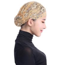 Pañuelo para la cabeza de encaje elástico suave para mujer - 1 unidad