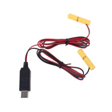 Adaptor de alimentare USB pentru eliminarea bateriilor duble AA AAA de 1,5 V, poate înlocui 1 baterie AAA AA pentru ceasuri, jucării și multe