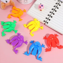 100Pcs Plastic Frogs Toys Realistic Frogs Toys Colorful Bouncing Frogs Toys (Mixed Style)