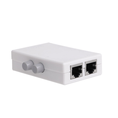 RJ45 Network Switch Selector 2x1/1x2, 2 Port Network Hub 2 Ports Network Switch