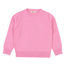 Kids Knit Pullover Sweater Long Sleeve Round Neck Solid