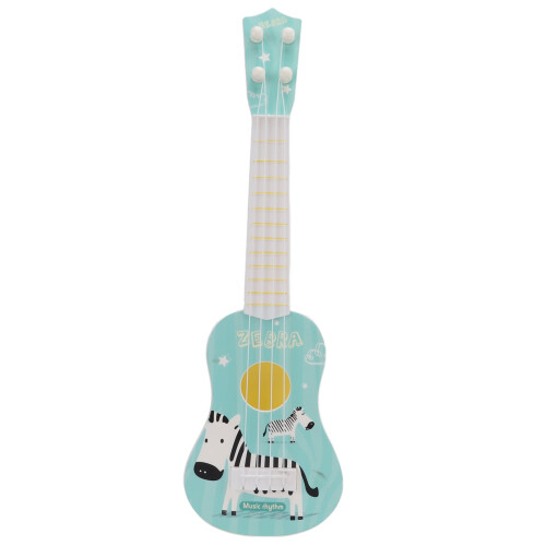 Μωρό Ukulele, Μίνι Παιχνίδι Κιθάρας Ukulele με Απαλή Αφή για Παιδιά, Μπλε