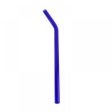 Zhongxinda1Pc Canudo de Vidro para Bebidas 180mm*8mm Canudos de Cotovelo Reutilizáveis de Vidro Ecológicos e Resistentes ao Calor para Smoothies e