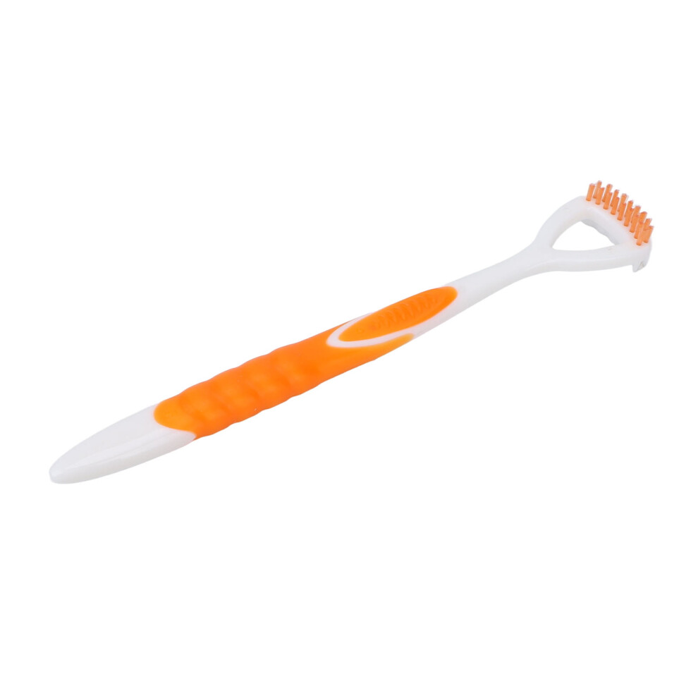 Tounge Scraper Cleaner, Long Handle Ergonomic Design Tongue Scraper For Adults Orange 9365509098318